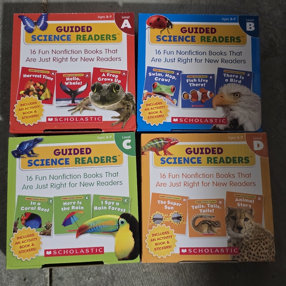 Scholastic Guided Science Readers Set A-D